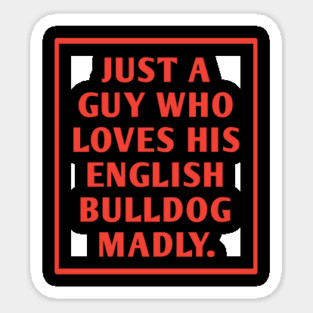 English Bulldog Sticker