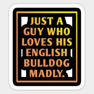 English Bulldog Sticker