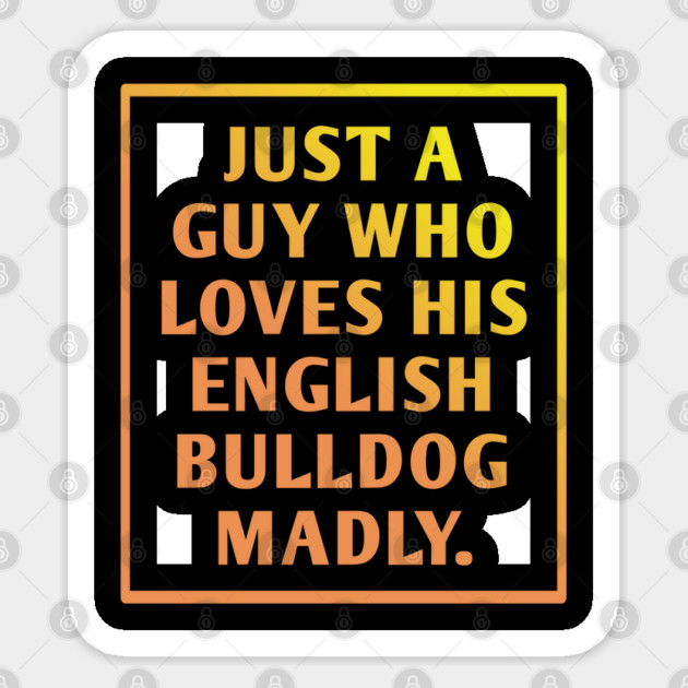English Bulldog Sticker by BlackMeme94