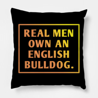 English Bulldog Pillow