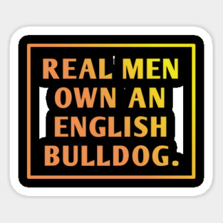 English Bulldog Sticker