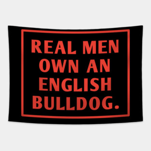 English Bulldog Tapestry
