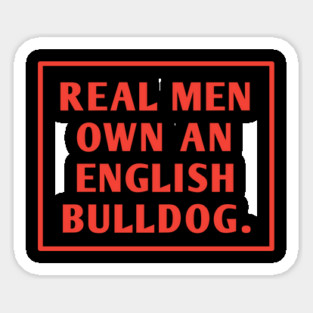 English Bulldog Sticker