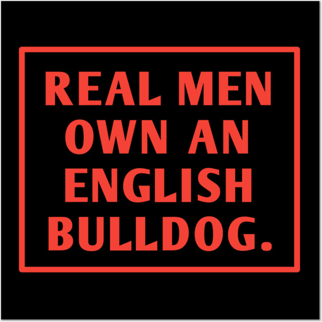 English Bulldog Wall Art by BlackMeme94