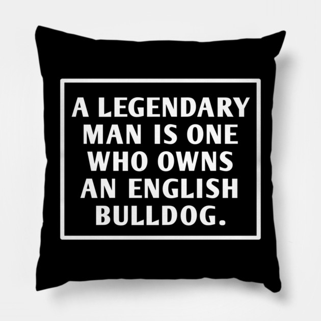English Bulldog Pillow by BlackMeme94