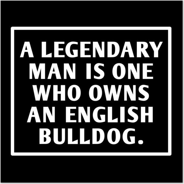 English Bulldog Wall Art by BlackMeme94
