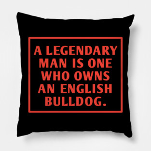 English Bulldog Pillow