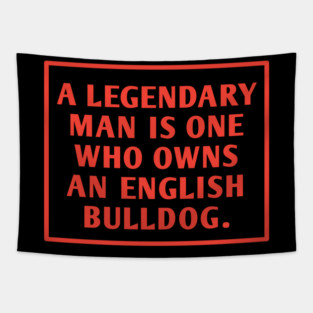 English Bulldog Tapestry