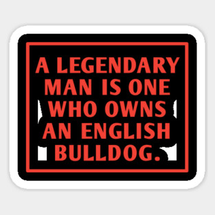 English Bulldog Sticker