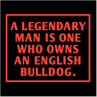 English Bulldog Posters and Art