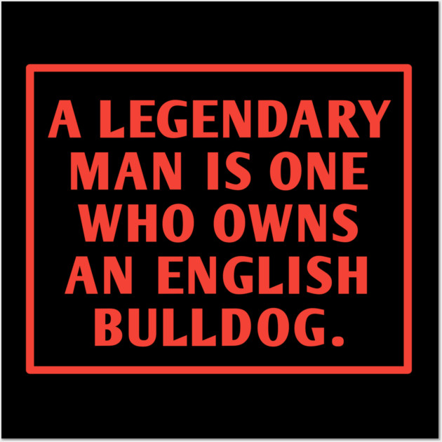 English Bulldog Wall Art by BlackMeme94