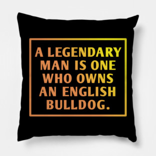 English Bulldog Pillow