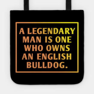 English Bulldog Tote