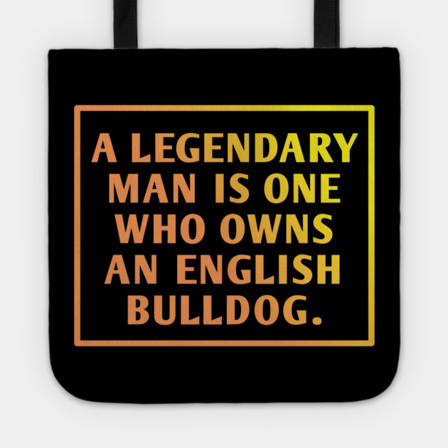 English Bulldog Tote by BlackMeme94