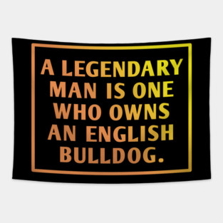 English Bulldog Tapestry