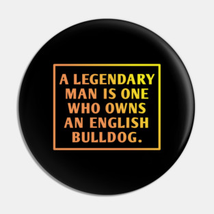 English Bulldog Pin