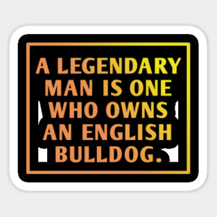 English Bulldog Sticker