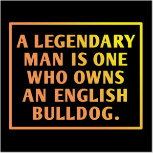 English Bulldog Posters and Art