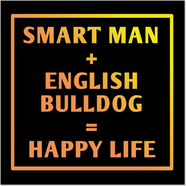 English Bulldog Wall Art by BlackMeme94