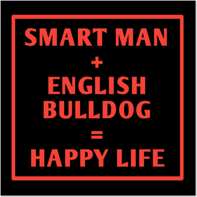 English Bulldog Wall Art by BlackMeme94