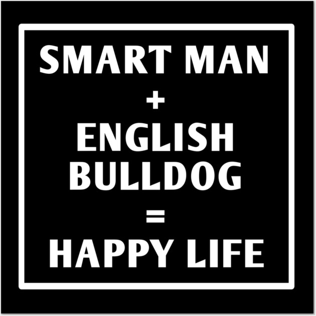 English Bulldog Wall Art by BlackMeme94