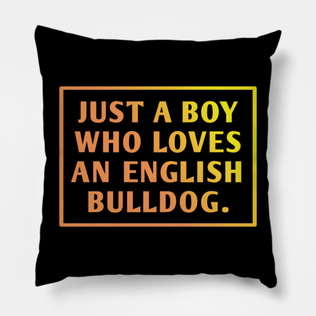 English Bulldog Pillow by BlackMeme94