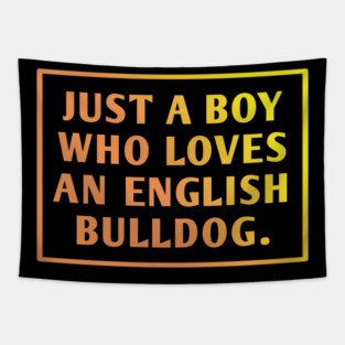 English Bulldog Tapestry