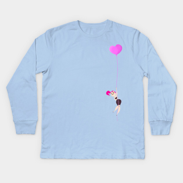 I Heart Mitzi Kids Long Sleeve T-Shirt by JoTheZette