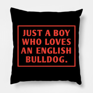 English Bulldog Pillow