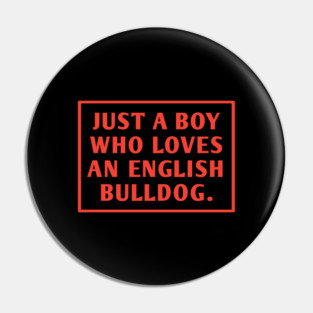 English Bulldog Pin