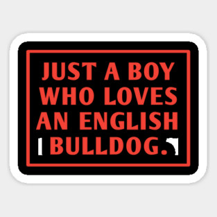 English Bulldog Sticker