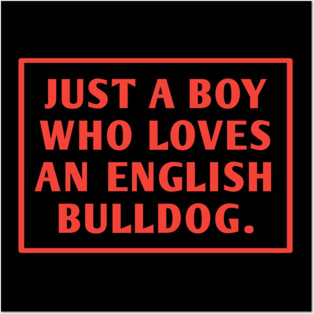 English Bulldog Wall Art by BlackMeme94