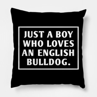 English Bulldog Pillow