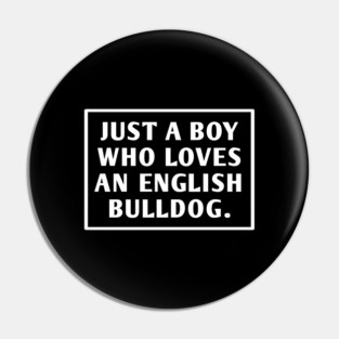 English Bulldog Pin