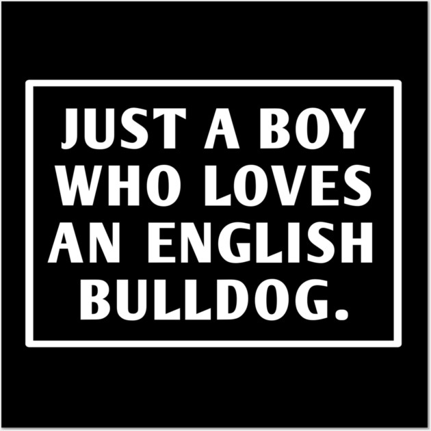 English Bulldog Wall Art by BlackMeme94