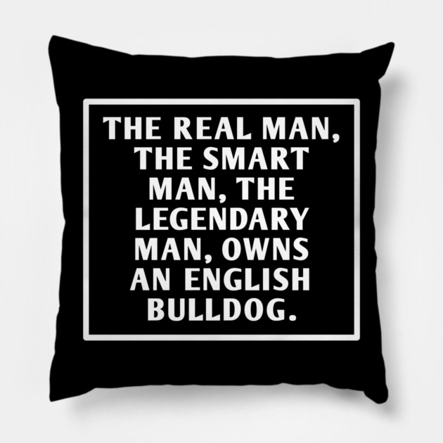 English Bulldog Pillow by BlackMeme94