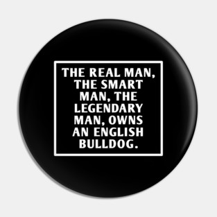 English Bulldog Pin