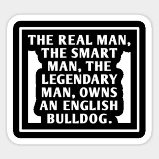 English Bulldog Sticker