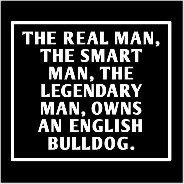 English Bulldog Wall Art by BlackMeme94