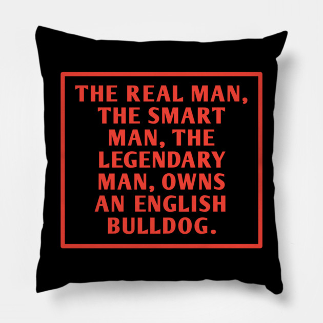 English Bulldog Pillow by BlackMeme94