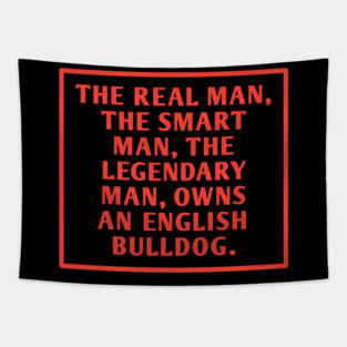 English Bulldog Tapestry