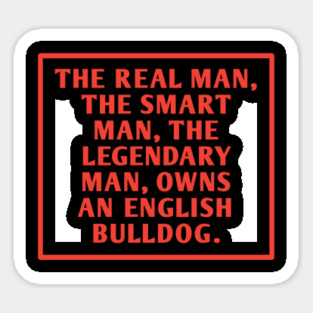 English Bulldog Sticker