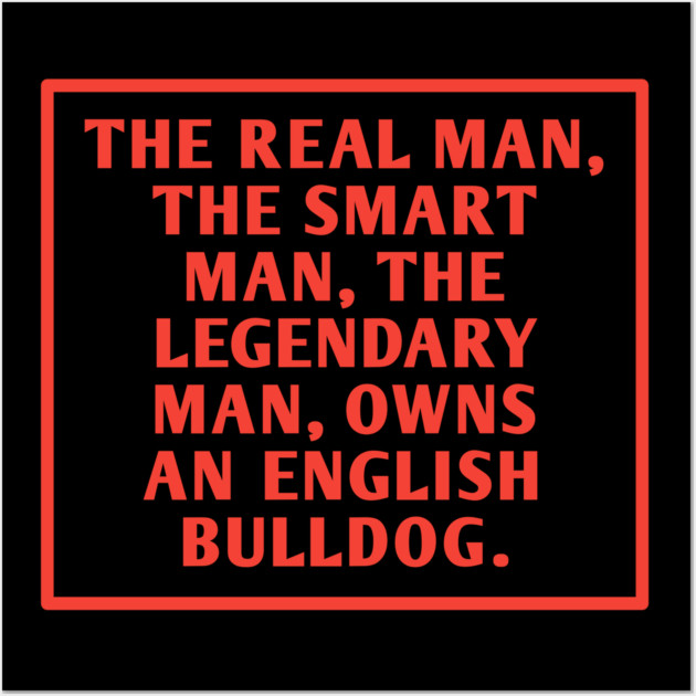English Bulldog Wall Art by BlackMeme94