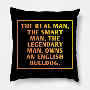 English Bulldog Pillow