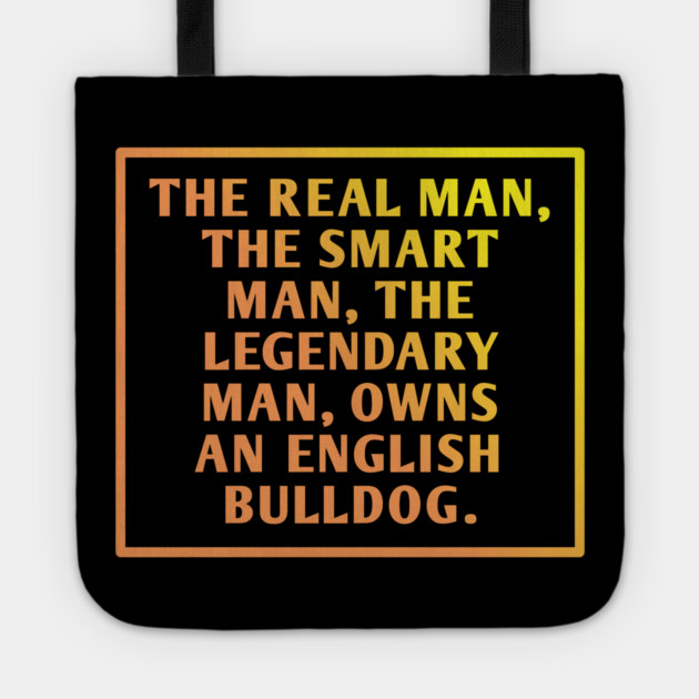 English Bulldog Tote by BlackMeme94