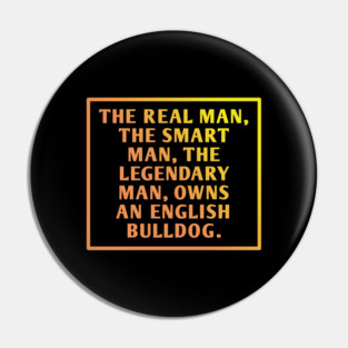 English Bulldog Pin