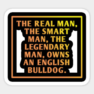 English Bulldog Sticker