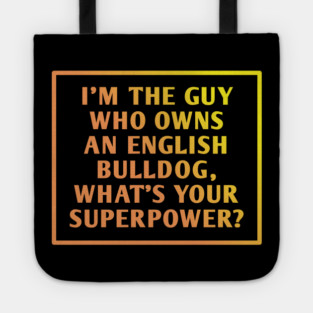 English Bulldog Tote