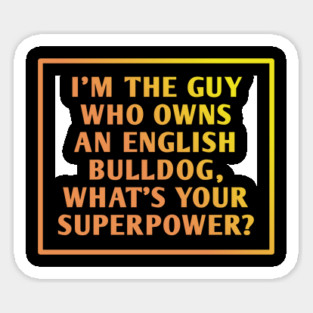 English Bulldog Sticker