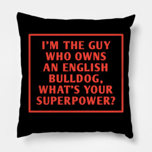 English Bulldog Pillow